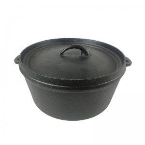 Cast Iron Camping Dutch Oven Outdoor Pot