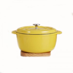 10.23 inch cast iron enamel cookware cooking pot