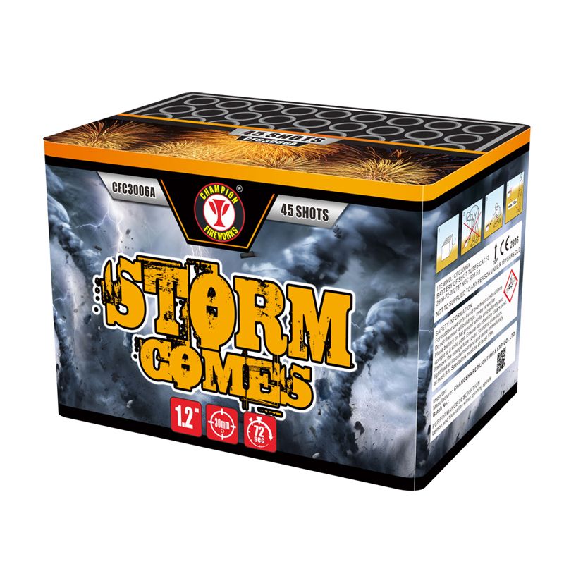 Tormenta viene 45 tiros