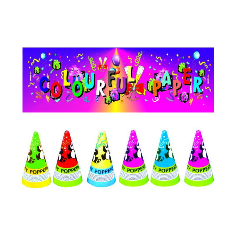 3 Inch Conic Party Popper