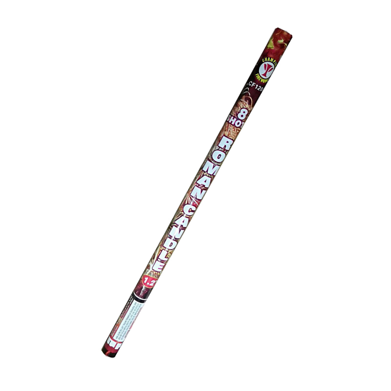Vela romana de 1.2 pulgadas y 8 tiros