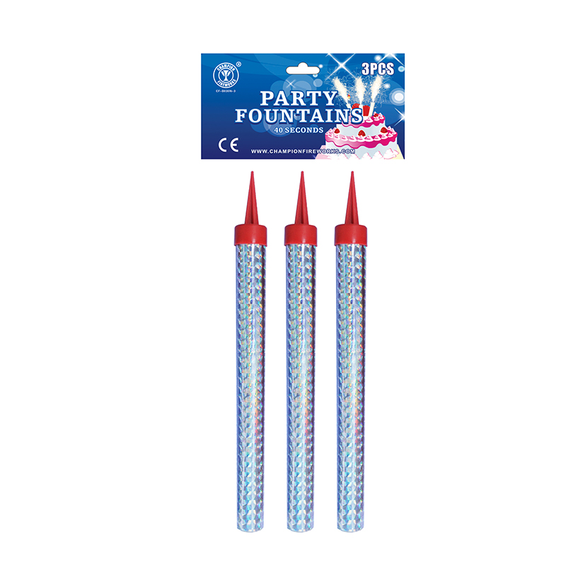 Paquete de 3 fuegos artificiales de velas de cumpleaños