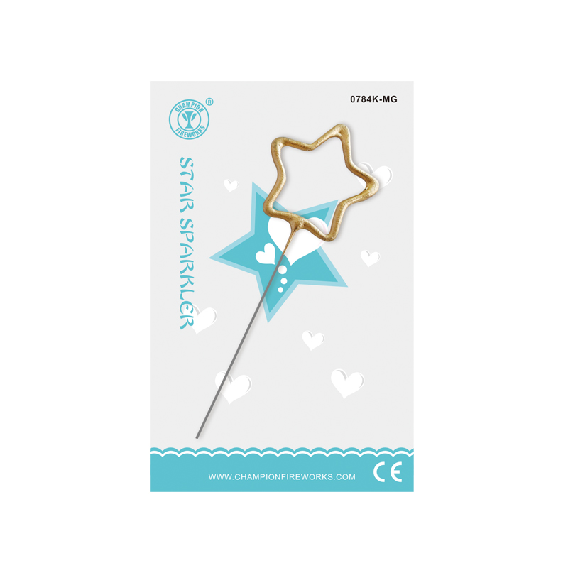 Mini Star Wunderkerze in Geschenkkarte