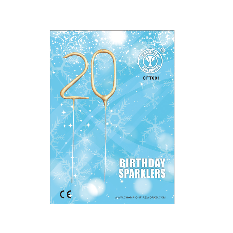 Mini-Nummer Wunderkerze in Geschenkkarte