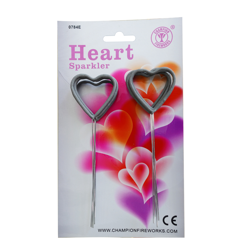 Forniture per feste Cuore Sparklers Confezione da 10