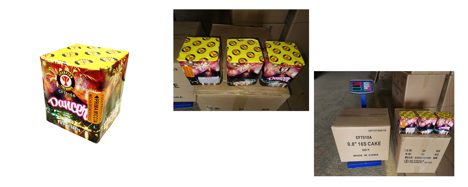 0.8 Zoll 16 Schuss Kuchen Feuerwerk