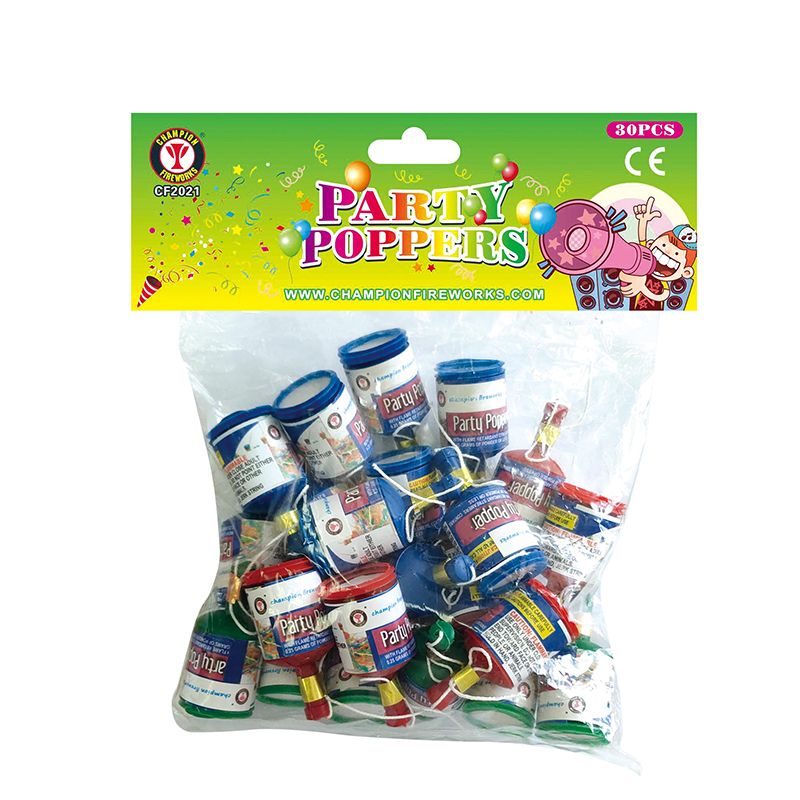 Party Poppers Fuegos artificiales 30PK